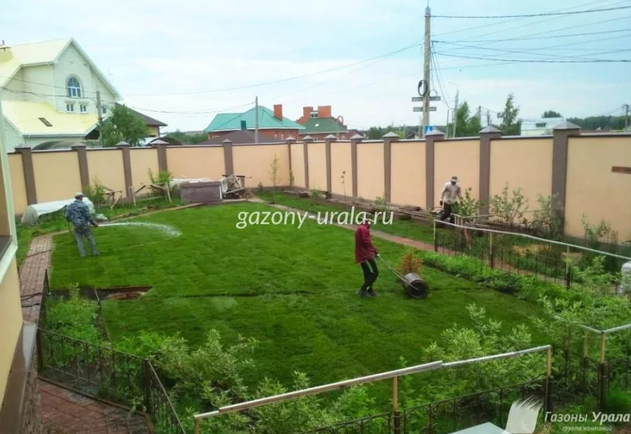 Благоустройство и озеленение территории частного дома в п. Карпов пруд (Челябинск, 2018)
